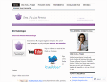 Tablet Screenshot of paulapennadermatologia.com